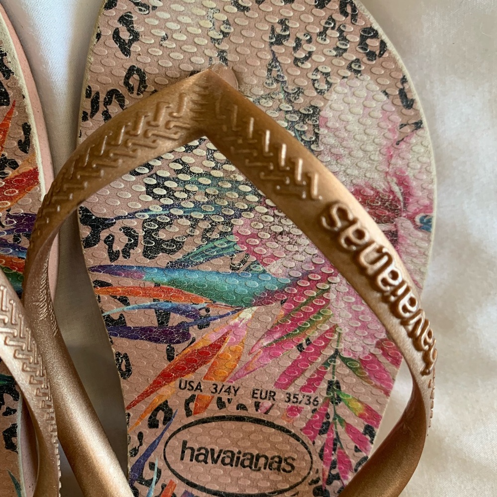 HAVAIANAS Girls Flipflops 🩴 SIZE 3/4, 33/34 - Picture 3 of 6